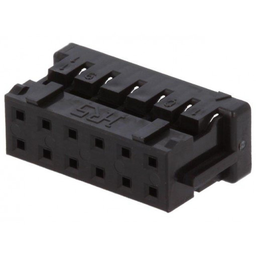 DF11-12DS-2C; Plug; wire-board; female; DF11; 2mm; PIN: 12; w/o contacts; straight; HIROSE