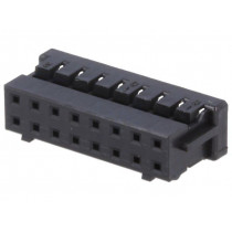 DF11-16DS-2C; Plug; wire-board; female; DF11; 2mm; PIN: 16; w/o contacts; straight; HIROSE