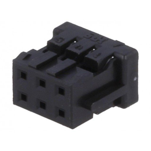 DF11-6DS-2C; Plug; wire-board; female; DF11; 2mm; PIN: 6; w/o contacts; for cable; HIROSE