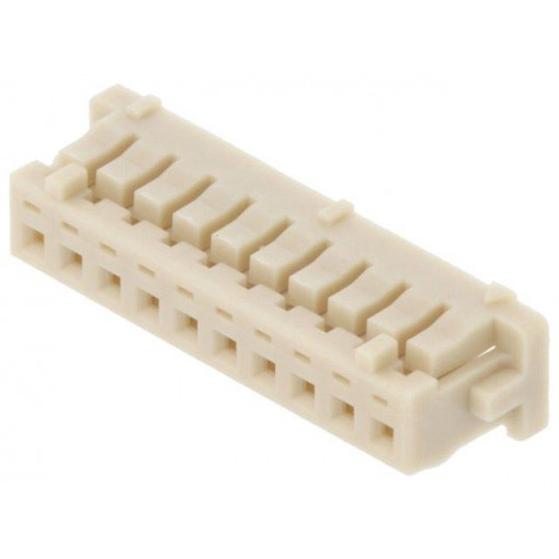 DF13-10S-1.25C; Plug; wire-board; female; DF13; 1.25mm; PIN: 10; w/o contacts; HIROSE