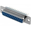 DS1034-25FUNSISS; D-Sub; PIN: 25; socket; female; straight; THT; 5A; 15mΩ; CONNFLY