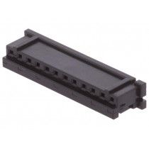 DF3-12S-2C; Plug; wire-board; female; DF3; 2mm; PIN: 12; w/o contacts; for cable; HIROSE