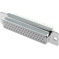 DS1034-50FWNSISS; D-Sub; PIN: 50; socket; female; straight; THT; 5A; 15mΩ; CONNFLY