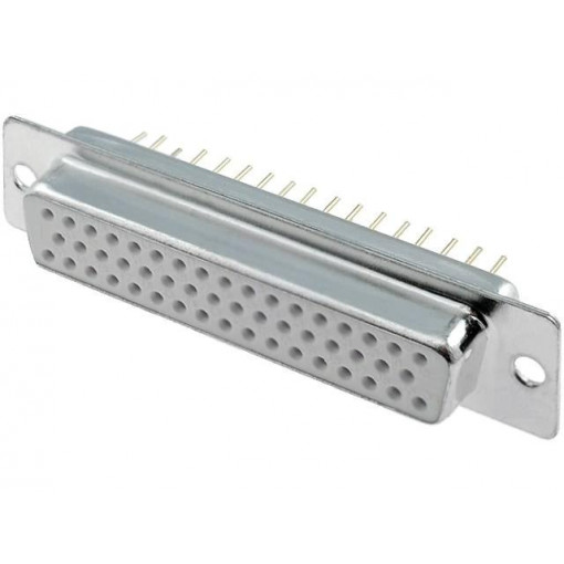 DS1034-50FWNSISS; D-Sub; PIN: 50; socket; female; straight; THT; 5A; 15mΩ; CONNFLY