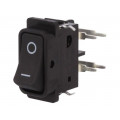 DF62J12S2AHQA; ROCKER; SPST; Pos: 2; OFF-ON; 16A/250VAC; 6A/48VDC; black; none; C&K