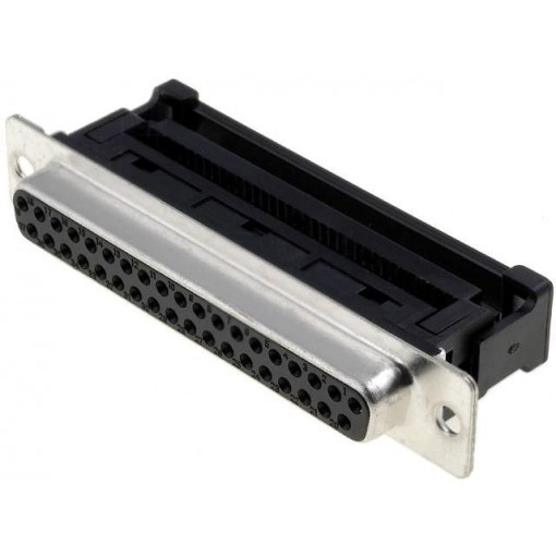 DS1036-37FPUSIPX; D-Sub; PIN: 37; plug; female; for ribbon cable; IDC; UNC4-40; 1.27mm; CONNFLY