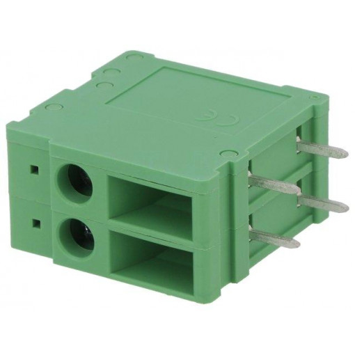 DG107R-6.35-02P-14-00AH; PCB terminal block; angled 90°; 6.35mm; ways: 2; on PCBs; 4mm2; DEGSON ELECTRONICS