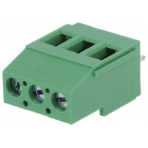DG129-5.0-03P-14-00AH; PCB terminal block; angled 90°; 5mm; ways: 3; on PCBs; 2.5mm2; 20A; DEGSON ELECTRONICS