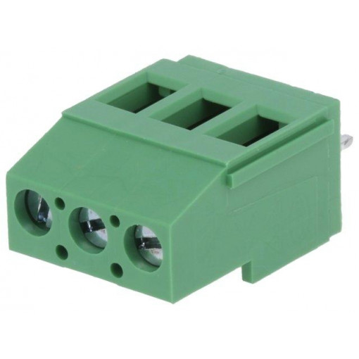 DG129-5.0-03P-14-00AH; PCB terminal block; angled 90°; 5mm; ways: 3; on PCBs; 2.5mm2; 20A; DEGSON ELECTRONICS
