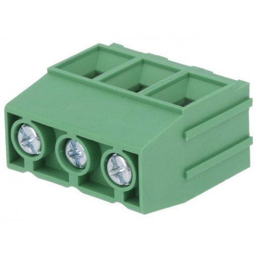 DG136T-10.16-03P-14-1002AH; PCB terminal block; angled 90°; 10.16mm; ways: 3; on PCBs; tinned; DEGSON ELECTRONICS