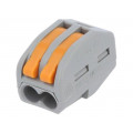 DG223-4.61-02P-11-00AH; Installation quick splice; spring clamp; 0.2÷2.5mm2; 450V; 24A; DEGSON ELECTRONICS DG223-4.61-02P-11-00AH; Installation quick splice; spring clamp; 0.2÷2.5mm2; 450V; 24A; DEGSON ELECTRONICS
