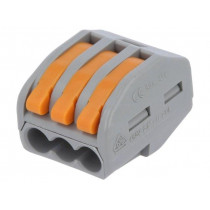 DG223-4.61-03P-11-00AH; Installation quick splice; spring clamp; 0.2÷2.5mm2; 450V; 24A; DEGSON ELECTRONICS