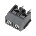 DG301-5.0-02P-11-00A(H); PCB terminal block; angled 90°; 5mm; ways: 2; on PCBs; 1.5mm2; grey; DEGSON ELECTRONICS DG301-5.0-02P-11-00A(H); PCB terminal block; angled 90°; 5mm; ways: 2; on PCBs; 1.5mm2; grey; DEGSON ELECTRONICS