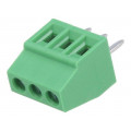DG308-2.54-03P-14-00AH; PCB terminal block; angled 90°; 2.54mm; ways: 3; on PCBs; 1mm2; DEGSON ELECTRONICS DG308-2.54-03P-14-00AH; PCB terminal block; angled 90°; 2.54mm; ways: 3; on PCBs; 1mm2; DEGSON ELECTRONICS