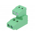 DG380A-3.81-04P-14-00AH; PCB terminal block; angled 90°; 3.81mm; ways: 4; on PCBs; terminal; DEGSON ELECTRONICS