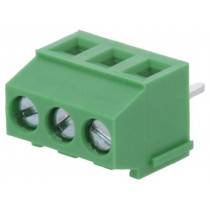 DG381-3.5-03P-14-00AH; PCB terminal block; angled 90°; 3.5mm; ways: 3; on PCBs; 1.5mm2; DEGSON ELECTRONICS