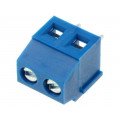DG381-3.81-02P-12-00A(H); PCB terminal block; angled 90°; 3.81mm; ways: 2; on PCBs; 1.5mm2; DEGSON ELECTRONICS DG381-3.81-02P-12-00A(H); PCB terminal block; angled 90°; 3.81mm; ways: 2; on PCBs; 1.5mm2; DEGSON ELECTRONICS