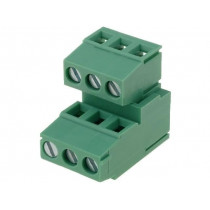 DG500B-5.0-06P-14-00A(H); PCB terminal block; angled 90°; 5mm; ways: 6; on PCBs; 2.5mm2; 10A; DEGSON ELECTRONICS