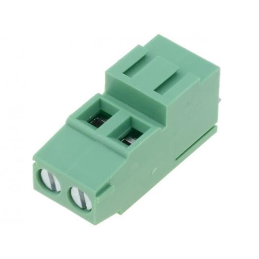 DG500H-5.08-02P-14-00AH; PCB terminal block; angled 90°; 5.08mm; ways: 2; on PCBs; 2.5mm2; DEGSON ELECTRONICS