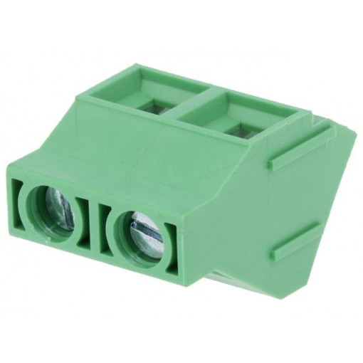 DG636S-9.52-02P-14-00AH; PCB terminal block; angled; 9.52mm; ways: 2; on PCBs; 4mm2; tinned; DEGSON ELECTRONICS
