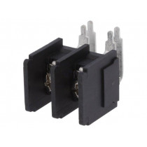 DG66RT-02P-13-00AH; PCB terminal block; angled 90°; 11mm; ways: 2; on PCBs; 4mm2; 32A; DEGSON ELECTRONICS