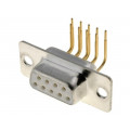 DS1034-03-9FWN8SS; D-Sub; PIN: 9; socket; female; on PCBs; angled 90°; THT; CONNFLY
