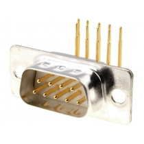 DS1034-03-9MWN8SS; D-Sub; PIN: 9; socket; male; on PCBs; angled 90°; THT; CONNFLY