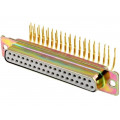 DS1034-03-37FWN8SS; D-Sub; PIN: 37; socket; female; on PCBs; angled 90°; THT; CONNFLY