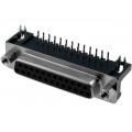 DS1037-25FNAKT74; D-Sub; PIN: 25; socket; female; angled 90°; THT; UNC4-40; 5A; 15mΩ; CONNFLY DS1037-25FNAKT74; D-Sub; PIN: 25; socket; female; angled 90°; THT; UNC4-40; 5A; 15mΩ; CONNFLY