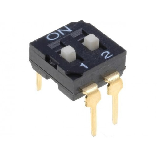 ; Switch: DIP-SWITCH; Poles number: 2; ON-OFF; 0.05A/12VDC; Pos: 2; NINIGI ; Switch: DIP-SWITCH; Poles number: 2; ON-OFF; 0.05A/12VDC; Pos: 2; NINIGI