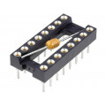 001-3-016-3-B1STF-XT0; Socket: DIP; PIN: 16; Pitch: 2.54mm; precision; THT; gold-plated; MPE GARRY