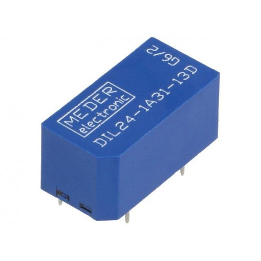 DIL24-1A31-13D; Relay: reed; SPST-NO; Ucoil: 24VDC; 2A; max.500VDC; max.500VAC; THT; MEDER DIL24-1A31-13D; Relay: reed; SPST-NO; Ucoil: 24VDC; 2A; max.500VDC; max.500VAC; THT; MEDER