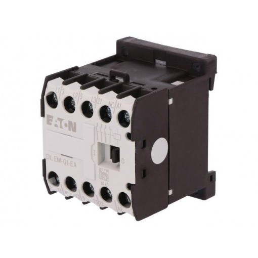 DILEM-01-EA(230V50HZ,240V60HZ); Contactor: 3-pole; NO x3; Auxiliary contacts: NC; 230VAC; 8.8A; DIN; EATON ELECTRIC