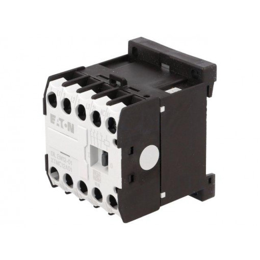 DILEM12-01(230V50HZ,240V60HZ); Contactor: 3-pole; NO x3; Auxiliary contacts: NC; 230VAC; 12A; DIN; EATON ELECTRIC