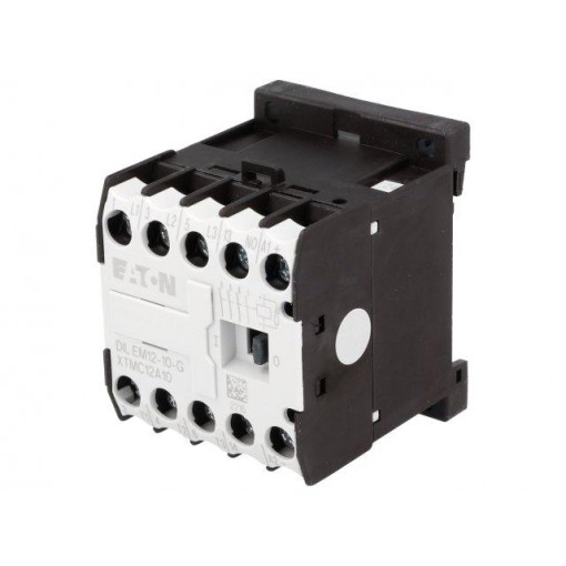 DILEM12-10-G(24VDC); Contactor: 3-pole; NO x3; Auxiliary contacts: NO; 24VDC; 12A; DIN; EATON ELECTRIC