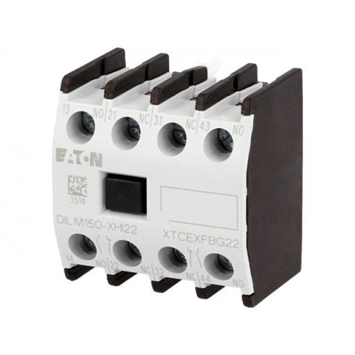 DILM150-XHI40; Auxiliary contacts; Leads: screw terminals; Mounting: front; EATON ELECTRIC