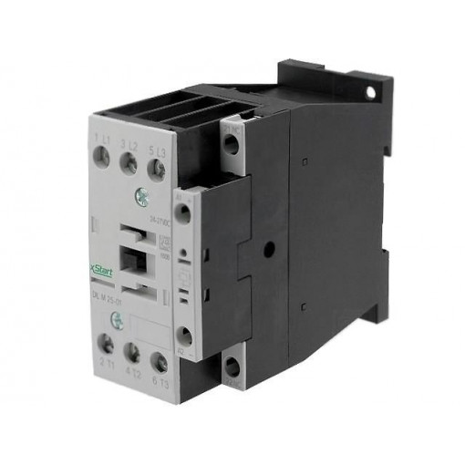 DILM25-01(RDC24); Contactor: 3-pole; NO x3; Auxiliary contacts: NC; 24VDC; 25A; 690V; EATON ELECTRIC
