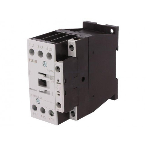 DILM38-01-EA(RDC24); Contactor: 3-pole; NO x3; Auxiliary contacts: NC; 24VDC; 38A; 690V; EATON ELECTRIC