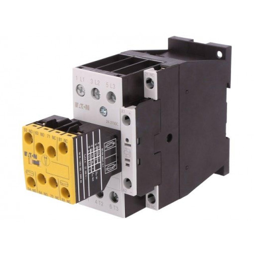 DILMS25-R23(RDC24); Contactor: 3-pole; NO x3; Auxiliary contacts: NC x2,NO,NO + NC; EATON ELECTRIC