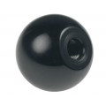 DIN319-KU-40-M10-C; Ball knob; Ø: 40mm; Int.thread: M10; 15mm; ELESA+GANTER