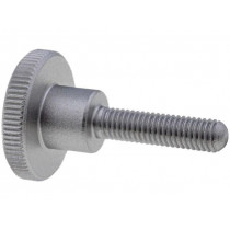 DIN 464-M5-20-NI; Knob; Ø: 20mm; Ext.thread: M5; 20mm; H: 11.5mm; stainless steel; ELESA+GANTER