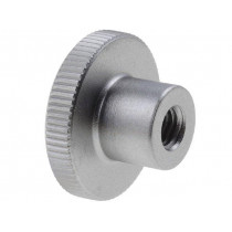 DIN 466-M8-NI; Knob; Ø: 30mm; Int.thread: M8; H: 18mm; stainless steel; DIN: 466; ELESA+GANTER