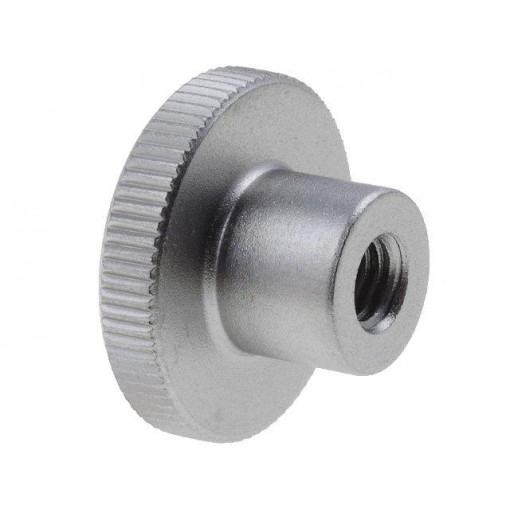 DIN 466-M8-NI; Knob; Ø: 30mm; Int.thread: M8; H: 18mm; stainless steel; DIN: 466; ELESA+GANTER