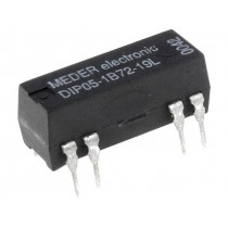 DIP05-1B72-19L; Relay: reed; SPST-NC; Ucoil: 5VDC; 1A; max.200VDC; max.200VAC; 50mW; MEDER DIP05-1B72-19L; Relay: reed; SPST-NC; Ucoil: 5VDC; 1A; max.200VDC; max.200VAC; 50mW; MEDER