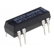 DIP12-1A72-12L; Relay: reed; SPST-NO; Ucoil: 12VDC; 1A; max.200VDC; max.200VAC; PCB; MEDER DIP12-1A72-12L; Relay: reed; SPST-NO; Ucoil: 12VDC; 1A; max.200VDC; max.200VAC; PCB; MEDER