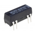 DIP12-1B72-19L; Relay: reed; SPST-NC; Ucoil: 12VDC; 1A; max.200VDC; max.200VAC; PCB; MEDER