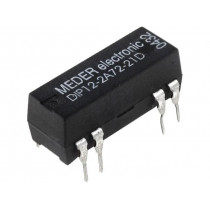 DIP12-2A72-21D; Relay: reed; DPST-NO; Ucoil: 12VDC; 1A; max.200VDC; max.200VAC; PCB; MEDER DIP12-2A72-21D; Relay: reed; DPST-NO; Ucoil: 12VDC; 1A; max.200VDC; max.200VAC; PCB; MEDER