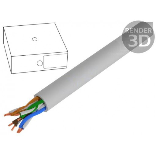 DK-1511-P-1-1; Wire; U/UTP; industrial Ethernet; 5e; stranded; Cu; 4x2x26AWG; PVC; DIGITUS