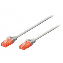DK-1512-005; Patch cord; U/UTP; 5e; stranded; CCA; PVC; grey; 0.5m; 26AWG; DIGITUS
