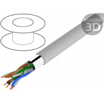 DK-1521-V-1; Wire; F/UTP; industrial Ethernet; 5e; solid; Cu; 4x2x24AWG; PVC; DIGITUS
